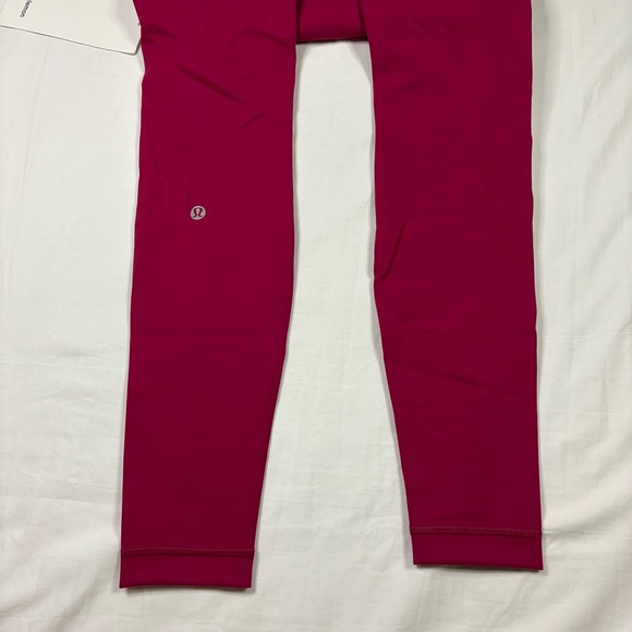 Lululemon Wunder Train HR Tight 28” Leggings RUBR Ruby Red Women's Size 10 - Picture 3 of 5